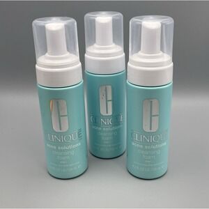 NEW (3) Clinique Acne Solutions Cleansing Foam - 125 ml / 4.2 fl oz Salicylic